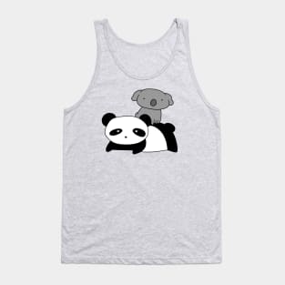 Panda and Little Koala Tank Top